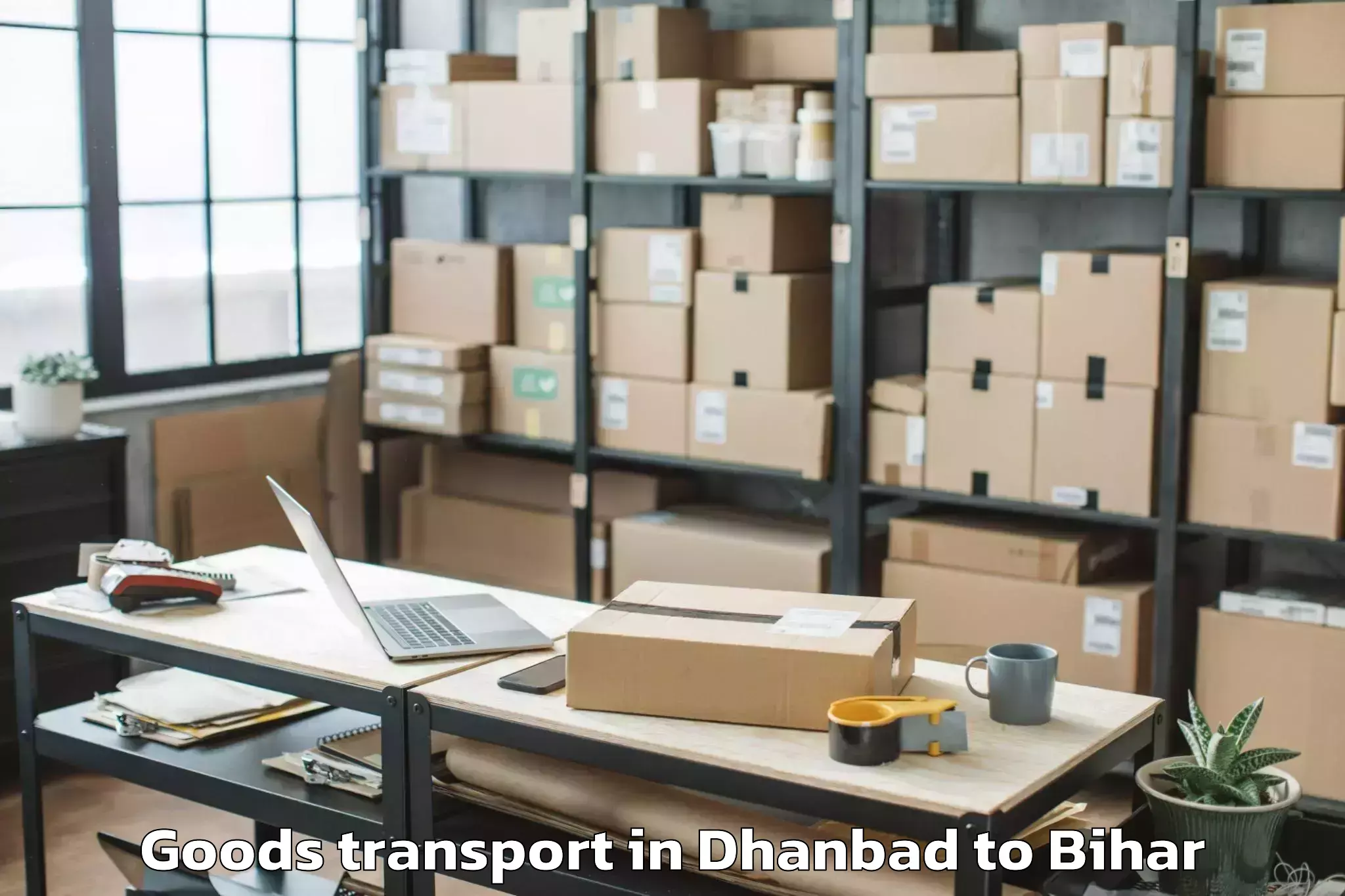 Hassle-Free Dhanbad to Bishunpur Urf Maharajganj Goods Transport